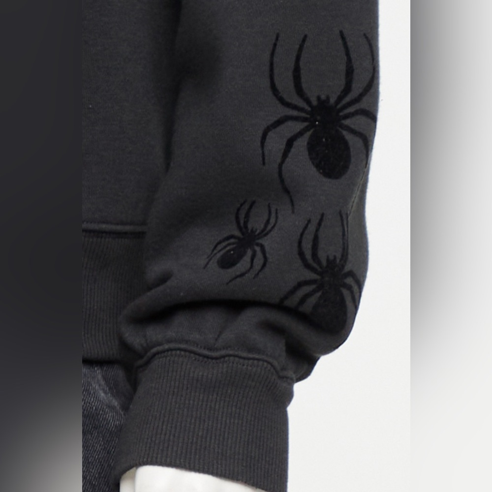 Wildfox Good Witch Blake Hoodie Pirate Black Size Small Spiders Halloween NEW - Picture 13 of 16